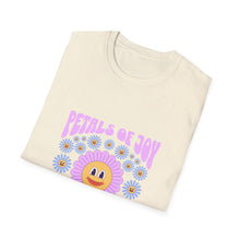 Load image into Gallery viewer, Petals of Joy T-Shirt, Flower Graphic Tee, Positive Vibe Apparel, Unisex Casual Shirt, Spring/Summer Fashion, Gift for Friends