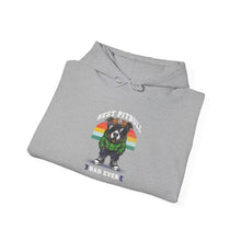 Load image into Gallery viewer, Rainbow Pride Hoodie with Cute Dog Design, Unisex Heavy Blend Sweatshirt, LGBT Gift, Cozy Casualwear, Animal Lover Apparel