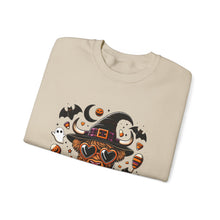 Load image into Gallery viewer, Halloween Dog Sweatshirt, Unisex Crewneck, Cozy Fall Apparel, Spooky Season Gift, Pet Lover's Top