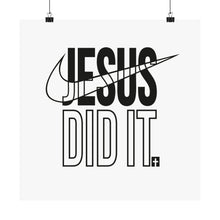 Load image into Gallery viewer, Nike-Inspired Jesus Vertical Poster, Christian Wall Art, Faith Decor, Inspirational Home Accent, Gift for Believers, Religious Decor