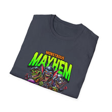 Load image into Gallery viewer, Monstrous Mayhem Unisex Softstyle T-Shirt, Graphic Tee, Halloween Costume, Gift for Gamers, Casual Wear, Fun T-Shirt
