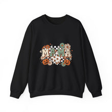 Load image into Gallery viewer, Fall Vibes Mama Sweatshirt, Cozy Crewneck for Moms, Halloween Gift, Seasonal Apparel, Autumn Fashion