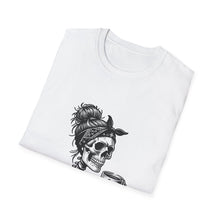 Load image into Gallery viewer, Gothic Skull T-Shirt, Edgy Casual Tee, Halloween Apparel, Unisex Graphic Shirt, Alternative Fashion, Spooky Style