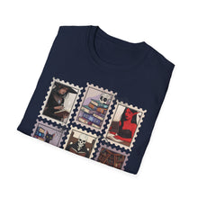 Load image into Gallery viewer, Literary Cat Lover T-Shirt, Fun Gift for Book Lovers, Cozy Reading Tee, Perfect for Birthdays, Cat-Themed Casual Wear