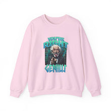 Load image into Gallery viewer, Genius Sweatshirt, Unisex Crewneck, Funny Gift for Science Lovers, Chill Vibe, Birthday Present, Casual Wear