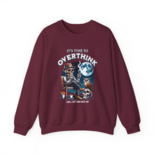 Load image into Gallery viewer, Overthinker Unisex Crewneck Sweatshirt - Cozy Gift for Deep Thinkers, Halloween, Cozy Nights, Thoughtful Apparel, Oversized Sweater