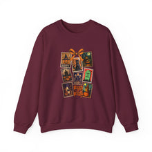 Load image into Gallery viewer, Halloween Pumpkin Sweatshirt, Cozy Fall Crewneck, Unisex Sweatshirt, Seasonal Fashion, Trick or Treat Top, Halloween Gift