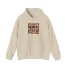 Load image into Gallery viewer, Spooky Halloween Hoodie with Pumpkin Faces, Unisex Sweatshirt, Cozy Fall Fashion, Halloween Gift, Casual Autumn Wear