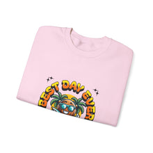 Load image into Gallery viewer, Tropical Vibe Crewneck Sweatshirt - Best Day Ever, Relax and Unwind, Bonfire Nights, Vacation Wear, Summer Nostalgia