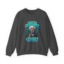 Load image into Gallery viewer, Genius Sweatshirt, Unisex Crewneck, Funny Gift for Science Lovers, Chill Vibe, Birthday Present, Casual Wear