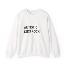 Load image into Gallery viewer, Autistic Kids Rock! Unisex Crewneck Sweatshirt, Awareness Apparel, Gift for Parents, Autism Acceptance, Cozy Casual Wear