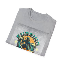 Load image into Gallery viewer, Surfing for Freedom Unisex Softstyle T-Shirt | Summer Vibe, Beachwear, Gift for Surfers, Casual Tee, Adventure Apparel