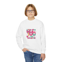 Load image into Gallery viewer, Kids Crewneck Sweatshirt - Little Miss Smarty Design, Perfect Gift for Students, Birthday, Back to School, Cute & Cozy