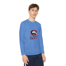Load image into Gallery viewer, Christmas Kids Long Sleeve Tee, Just A Girl Who Loves Holiday Shirt, Children's Gift, Festive Youth Top, Winter Apparel