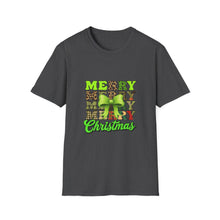Load image into Gallery viewer, Merry Christmas Unisex T-Shirt, Holiday Apparel, Festive Tee, Gift for Her/Him, Christmas Party Shirt