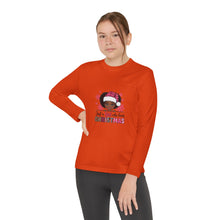 Load image into Gallery viewer, Christmas Kids Long Sleeve Tee, Just A Girl Who Loves Holiday Shirt, Children's Gift, Festive Youth Top, Winter Apparel