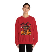 Load image into Gallery viewer, Halloween Dog Sweatshirt, Unisex Crewneck, Cozy Fall Apparel, Spooky Season Gift, Pet Lover's Top