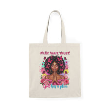 Load image into Gallery viewer, Pray, Wait, Trust Tote Bag - Inspirational Eco-Friendly Carryall | Perfect for Gifts, Church, Daily Use, Shopping, and Faith Gatherings