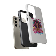 Load image into Gallery viewer, Inspirational Phone Case, Pray Wait Trust God Has a Plan, Spiritual Gift, Motivational Decor, Faith-Based Accessory