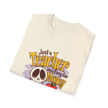 Load image into Gallery viewer, Skeleton Teacher Humor T-Shirt, Cute Teacher Gift, Back to School Shirt, Halloween Apparel, Teacher Life Tee