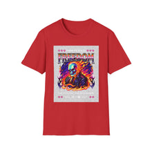 Load image into Gallery viewer, Freedom Graphic Tee for Rebels, Unisex Softstyle T-Shirt, Casual Wear, Gift for Independence Day, Alternative Fashion, Festival Outfit