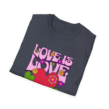 Load image into Gallery viewer, Pride Month T-Shirt, Love Is Love Graphic Tee, Unisex LGBTQ+ Apparel, Softstyle Pride Shirt, Inclusive Fashion, Celebratory Gift