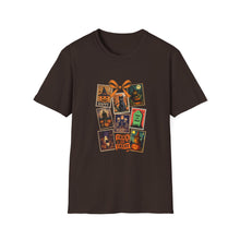 Load image into Gallery viewer, Halloween-Themed Unisex Softstyle T-Shirt, Spooky Graphic Tee, Trick or Treat Shirt, Fall Festival Apparel, Ghostly Vibe Wear