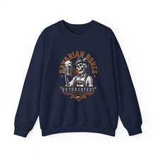 Load image into Gallery viewer, Bavarian Bones Crewneck Sweatshirt, Unisex Sweatshirt, Halloween Apparel, Fall Fashion, Cozy Layering Piece, Gift for Friends