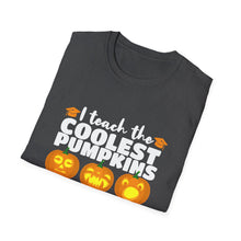 Load image into Gallery viewer, Halloween Pumpkin Graphic Tee, Unisex Softstyle T-Shirt, Fall Fashion, Halloween Party Shirt, Pumpkin Carving, Spooky Season Clothing