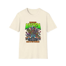 Load image into Gallery viewer, Monstrous Mayhem Unisex Softstyle T-Shirt, Graphic Tee, Halloween Costume, Gift for Gamers, Casual Wear, Fun T-Shirt
