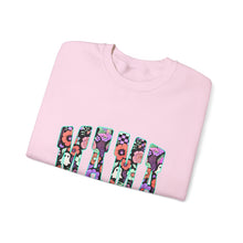 Load image into Gallery viewer, Floral Graphic Crewneck Sweatshirt, Cozy Unisex Sweatshirt, Everyday Comfort Sweatshirt, Flower Print Pullover, Trendy Gift Ideas
