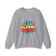 Load image into Gallery viewer, Pre-School Squad Sweatshirt, Kids Crewneck, Fun Family Apparel, Back to School Gift, Comfortable Everyday Wear
