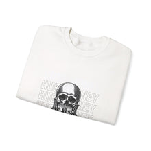 Load image into Gallery viewer, Stylish Unisex Crewneck Sweatshirt with Skull Design, Casual Wear, Graphic Pullover, Streetwear, Gift for Skaters, Halloween