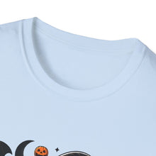 Load image into Gallery viewer, Halloween Witch Dog Unisex Softstyle T-Shirt, Cute Pet Tee, Halloween Costume, Fall Fashion, Spooky Season Top, Gift for Pet Lovers