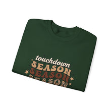 Load image into Gallery viewer, Touchdown Season Sweatshirt - Cozy Gift for Football Fans, Autumn Apparel, Game Day Wear, Unisex Crewneck