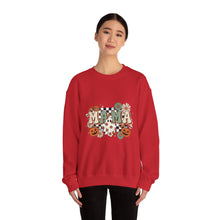 Load image into Gallery viewer, Fall Vibes Mama Sweatshirt, Cozy Crewneck for Moms, Halloween Gift, Seasonal Apparel, Autumn Fashion