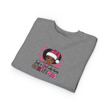 Load image into Gallery viewer, Christmas Toddler Sweatshirt, Festive Kids Apparel, Holiday Gift, Cute Girl Sweater, Winter Wear, Toddler Christmas Jumper, Christmas