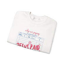 Load image into Gallery viewer, Faith-Inspired Crewneck Sweatshirt, Cozy Church Wear, Christian Apparel, Gift for Believers, Jesus Paid It All