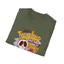 Load image into Gallery viewer, Skeleton Teacher Humor T-Shirt, Cute Teacher Gift, Back to School Shirt, Halloween Apparel, Teacher Life Tee