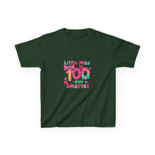 Load image into Gallery viewer, Kids Heavy Cotton™ Tee: Little Miss Smarty, Fun Gift for Little Girls, Back to School Shirt, Birthday Present, Cute Kids Clothing