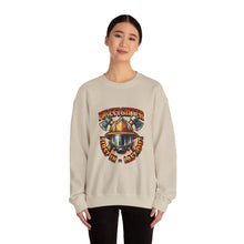 Load image into Gallery viewer, Firefighter Crewneck Sweatshirt - First In Last Out, Unisex Sweatshirt, Firefighter Gift, Casual Warmth, Everyday Apparel