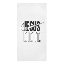 Load image into Gallery viewer, Inspirational Mink-Cotton Towel, Motivational Towel, Jesus Did It Bathroom Decor, Faith-Based Gifts, Soft Cotton Towel