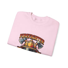 Load image into Gallery viewer, Firefighter Crewneck Sweatshirt - First In Last Out, Unisex Sweatshirt, Firefighter Gift, Casual Warmth, Everyday Apparel