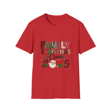 Load image into Gallery viewer, Family Christmas Crew 2025 Unisex T-Shirt, Holiday Apparel, Family Gathering Wear, Christmas Gift, Matching Family Shirts