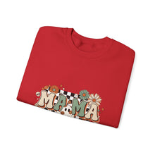 Load image into Gallery viewer, Fall Vibes Mama Sweatshirt, Cozy Crewneck for Moms, Halloween Gift, Seasonal Apparel, Autumn Fashion