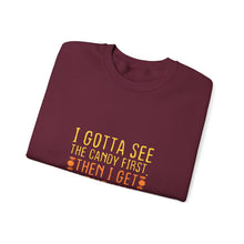 Load image into Gallery viewer, Fun Halloween Sweatshirt, Unisex Heavy Blend™, Comfortable Crewneck, Fall Fashion, Candy Lover's Gift, Funny Quotes Apparel