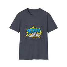 Load image into Gallery viewer, Superhero Jesus T-Shirt, Christian Graphic Tee, Unisex Softstyle Shirt, Religious Apparel, Faith-Based Gift, Casual Wear