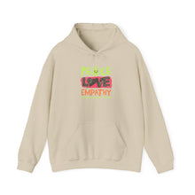 Load image into Gallery viewer, Peace Love Empathy Hoodie | Unisex Heavy Blend Sweatshirt for Comfort and Style, Ideal for Gift-Giving, Cozy Wear, and Everyday Use