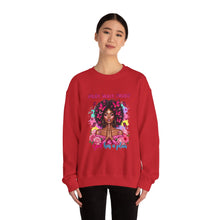 Load image into Gallery viewer, Bohemian Inspirational Sweatshirt, Empowering Gift for Her, Cozy Crewneck for Daily Wear, Spiritual Fashion, Perfect for Any Occasion