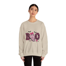 Load image into Gallery viewer, Boo Ghost Halloween Sweatshirt, Unisex Cozy Crewneck, Spooky Season Apparel, Cute Halloween Gift, Fall Fashion